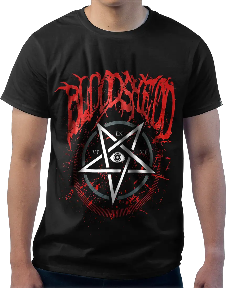  Download Hd Doom Pentagram Png Pentagram Transparent Png Active Shirt Pentagram Png