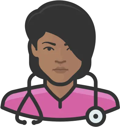  Nurse Black Female Coronavirus People Avatar Free Icon Black Nurse Icon Png Rn Icon