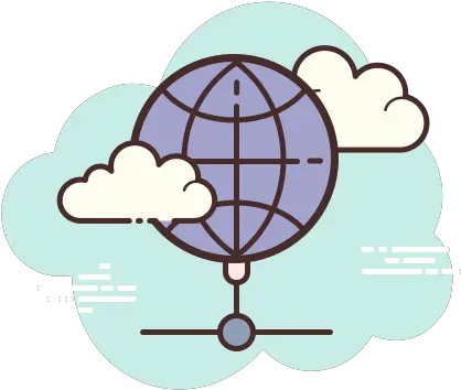  Globe Icon In Cloud Style Outline Globe Black And White Png Glob Icon