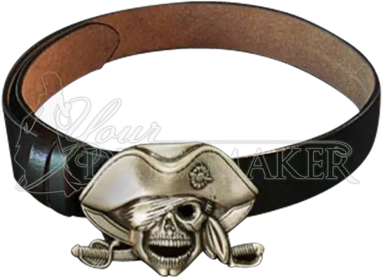  Pirate Skull Buckle Belt Solid Png Pirate Skull Png