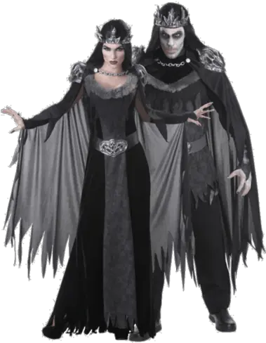  Gothic Couple Png Official Psds Evil King And Queen Costume Black Couple Png