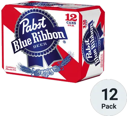  Pabst 12 Bottles Pabst Blue Ribbon Png Pabst Blue Ribbon Logo