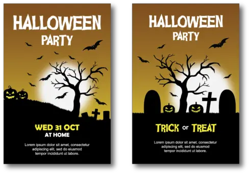  Halloween Banner Letterring Template Horizontal Png Halloween Banner Png