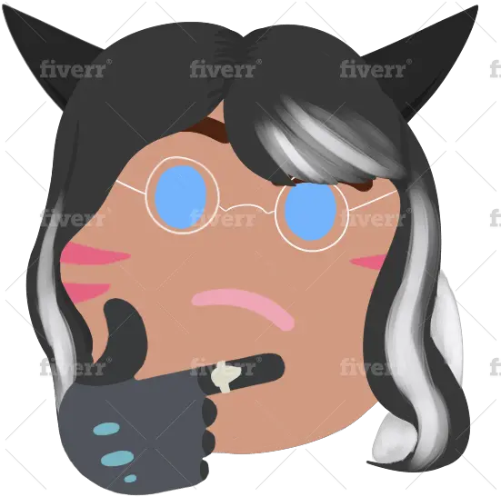  Draw Thinking Emoji Versions Of Your Character Or Furry Fiverr Png Think Emoji Png