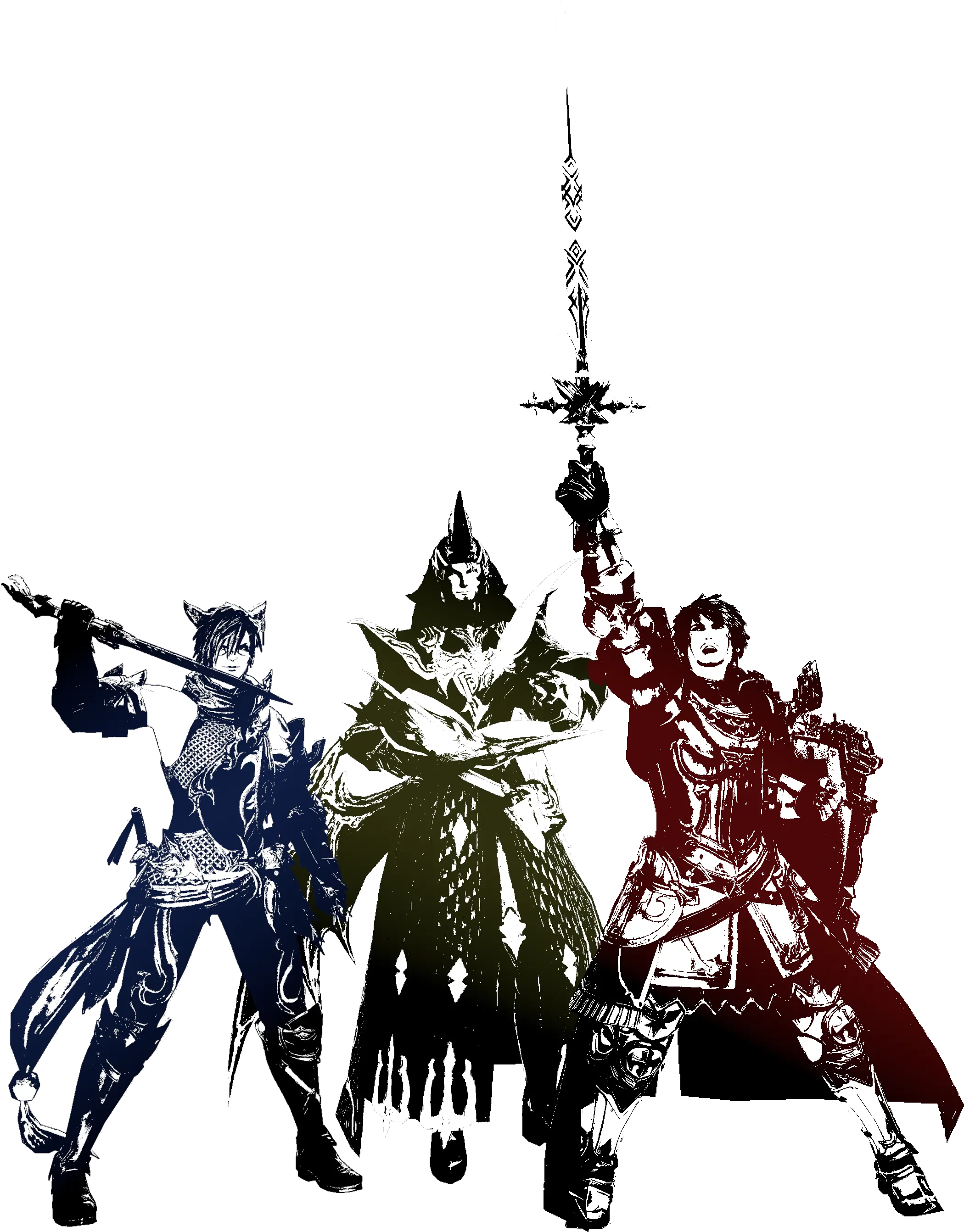  Made Ff Logocharacters For Me And Two Of My Friends Ffxiv Illustration Png Ff Logo