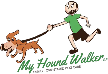  My Hound Walker Cartoon Png Family Walking Png