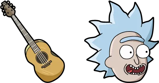  Rick And Morty Tiny U0026 Guitar Cursor Sweezy Custom Cursors Cute Cursors Rick And Morty Png Rick Sanchez Icon