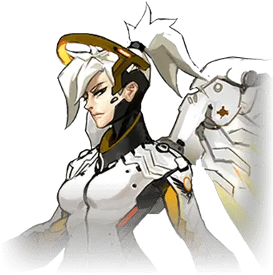  Mercy Of Fighting And Profile Over Overwatch Png Mercy Player Icon