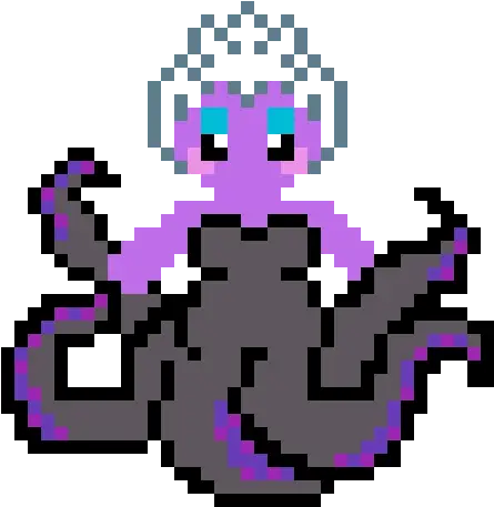  Minecraft Ursula Transparent Png Disney Villains Perler Beads Patterns Ursula Png