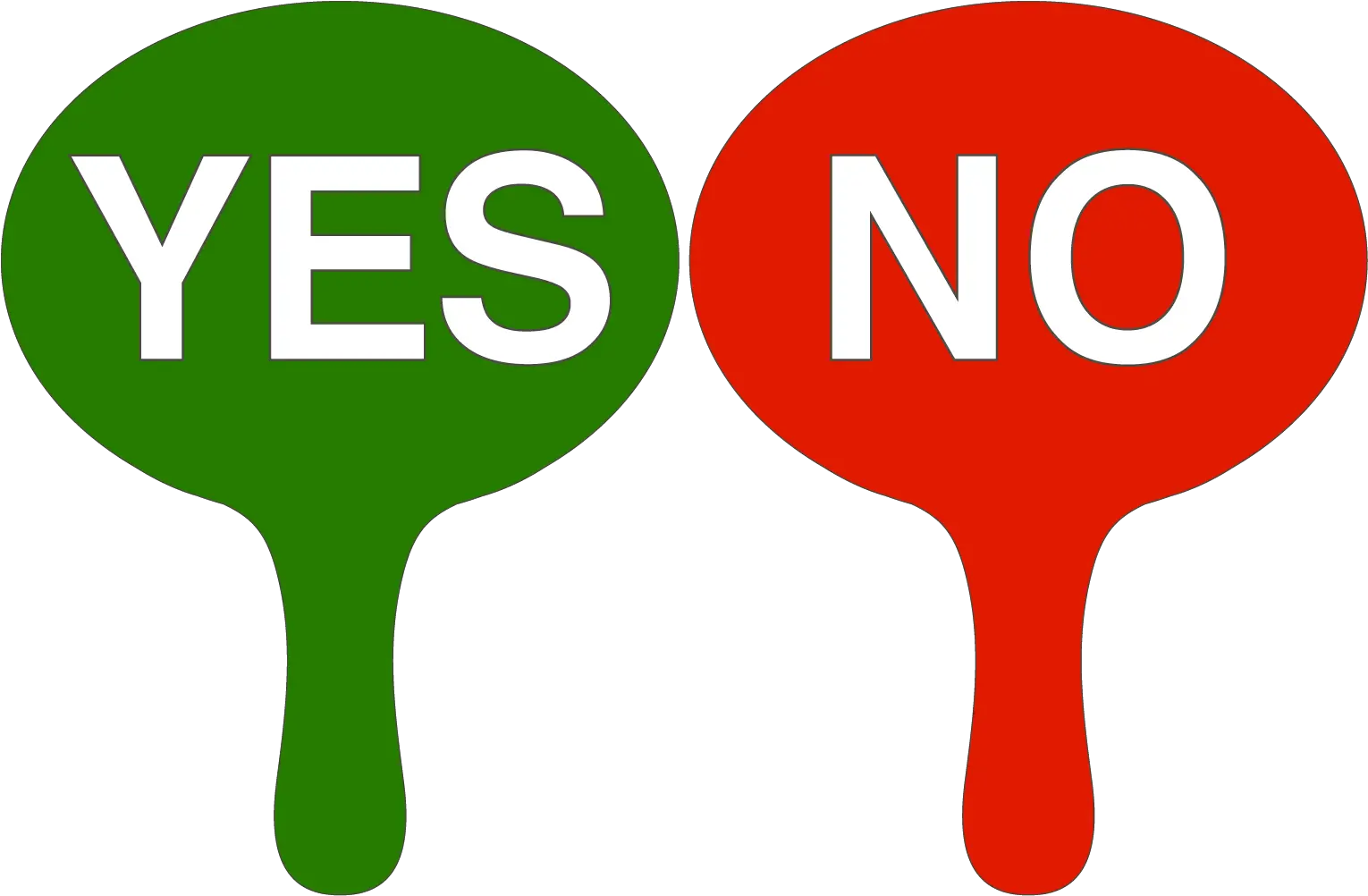  True False Yes No Voting Paddles Yes No Voting Paddles Png Vote Transparent Background