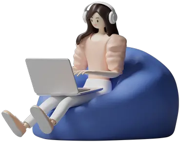  Premium Female Working From Home 3d Illustration Download In Work From Home Icon 3d Png Work From Home Icon