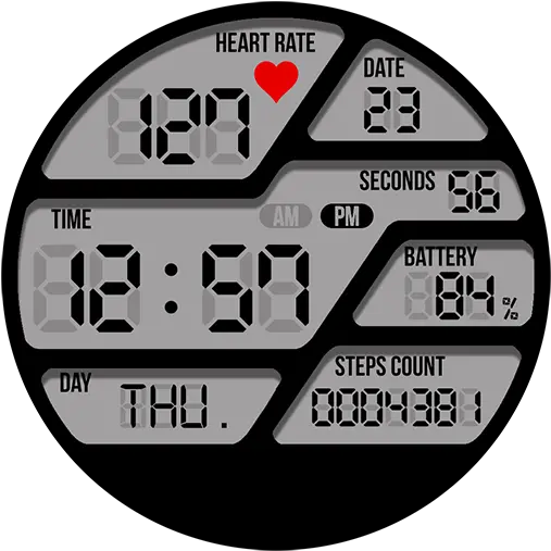  Fit Watch Face Gear S3 Digital Faces Png Watch Face Png