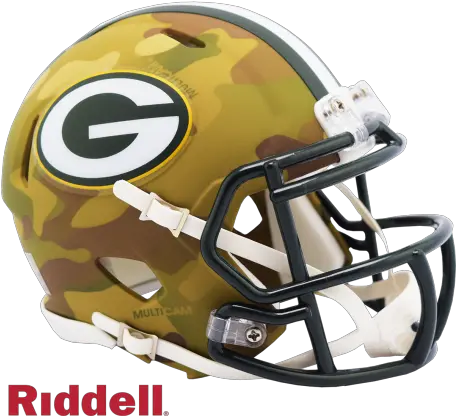  Green Bay Packers Camo Mini Speed Cleveland Browns Mini Helmet Png Green Bay Packers Png