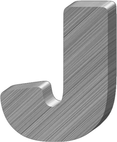  Aluminum 3 Transparent 3d Letter J Png Letter J Png