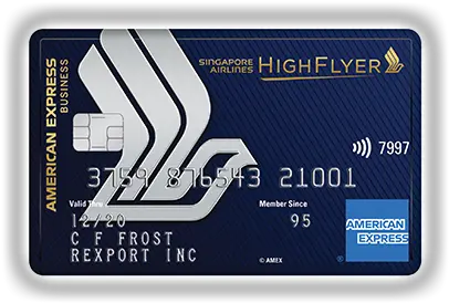  Airlines Business Credit Card American Express Singapore Amex Singapore Airlines Business Credit Card Png American Express Card Icon