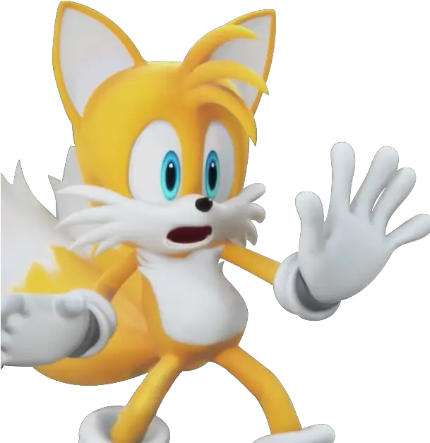  Shocked Tails Blank Template Tails Team Sonic Racing Png Tails Transparent