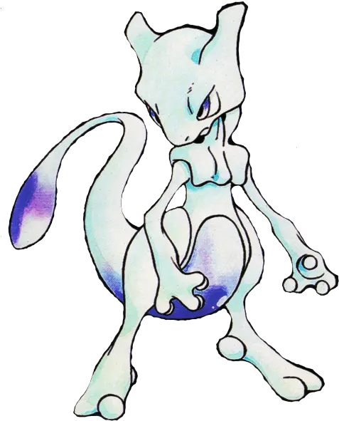  Mew And Mewtwo Pokemon Art Mewtwo Artwork Ken Sugimori Png Mewtwo Transparent