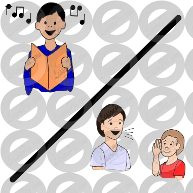  Singing Talking Picture For Classroom Therapy Use For Adult Png Person Talking Png