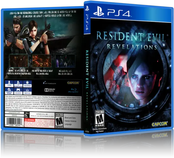  Resident Evil Revelations Replacement Ps4 Cover And Case No Game Modern Warfare Ps4 Case Png Resident Evil 2 Logo Png