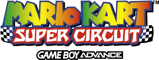  Mario Kart Super Circuit Pixelgumtv Mario Kart Super Circuit Png Game Boy Advance Logo