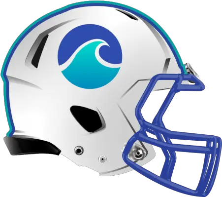  Tidal Waves Fantasy Football Logo Helmet With Images Tidal Wave Football Logo Png Tidal Logo