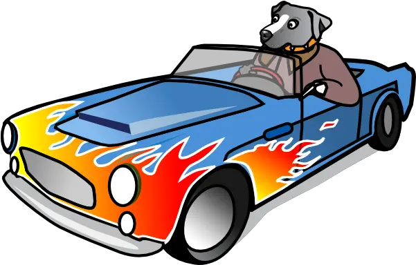  Dog In Sports Car Clip Art Vector Clip Art Clip Art Sports Car Png Car Clip Art Png