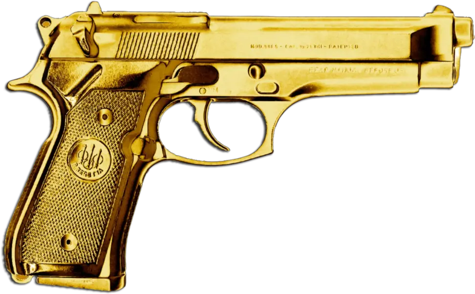  Download Golden Gun Gun Png Png Image With No Background Gun Png Pistol Transparent