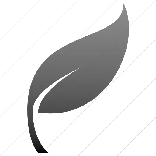  Iconsetc Simple Black Gradient Raphael Leaf Icon Horizontal Png Leaf Icon Png