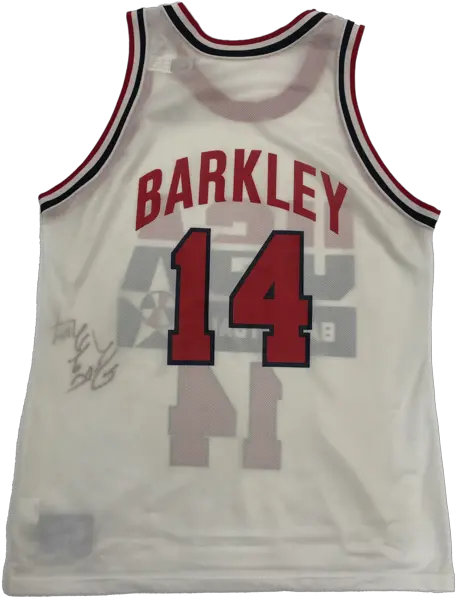  Vintage 90s Charles Barkley Signed Sleeveless Png Charles Barkley Png