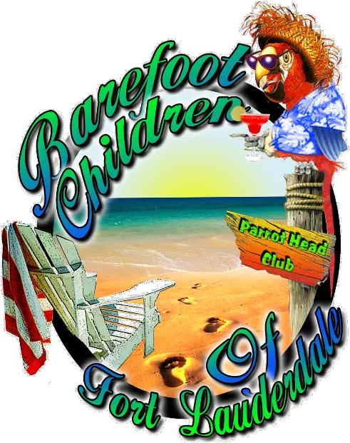  Barefoot Children Of Fort Lauderdale Parrothead Png Jimmy Buffett Logo