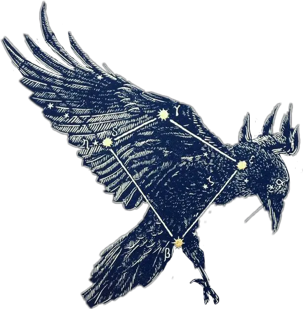  Corvus Constellations Stars Blue Astronomy Corvus Transparent Corvus Constellation Png Constellation Png