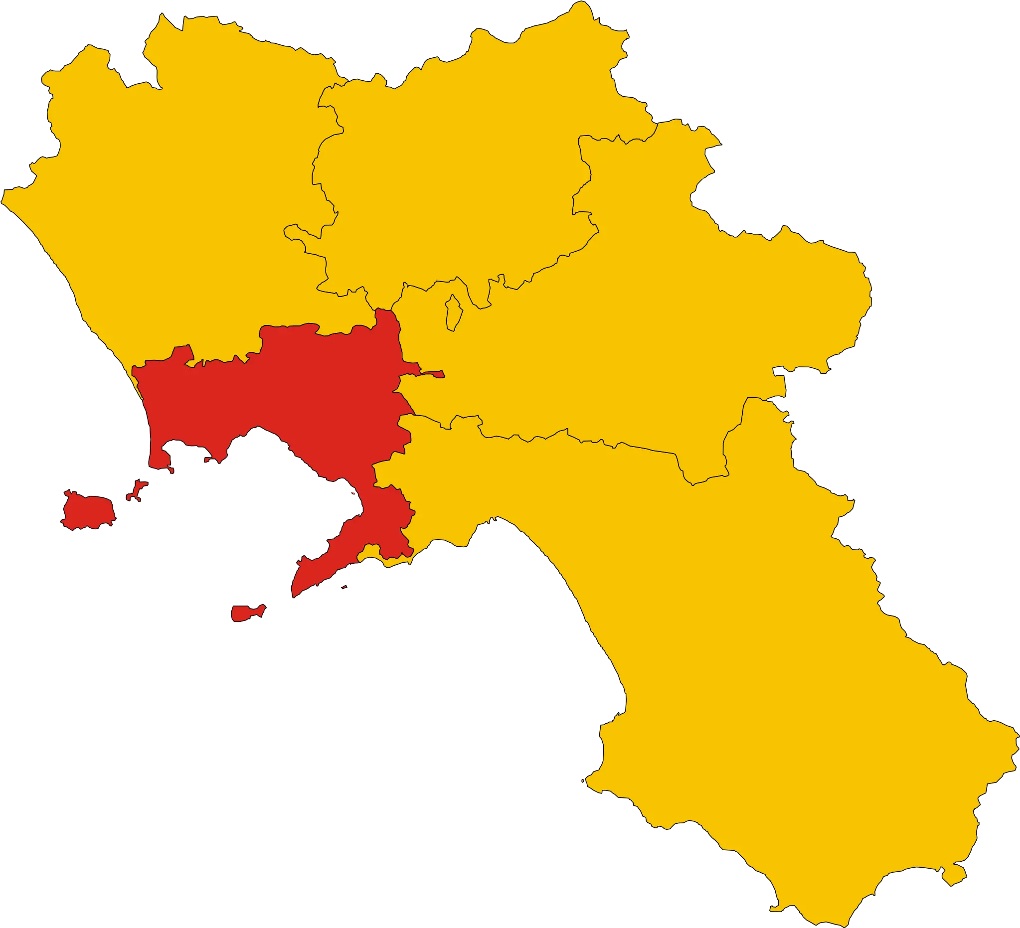  Filemap Of Metropolitan City Naples Region Campania Campania Map Png Italy Png