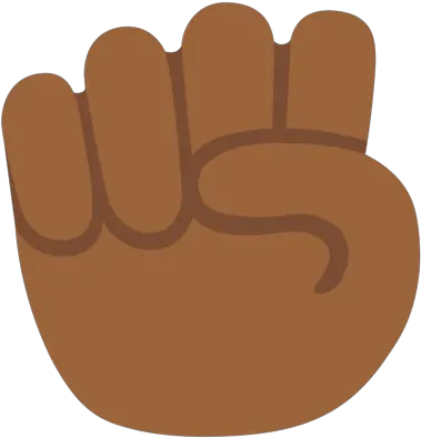  Raised Fist Medium Dark Skin Tone Emoji Puños En Alto En Todos Los Tonos De Piel Png Black Power Fist Png