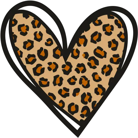  Leopard Heart Pattern Svg Cut File Leopard Print Cheetah Heart Png Hearts Icon Png