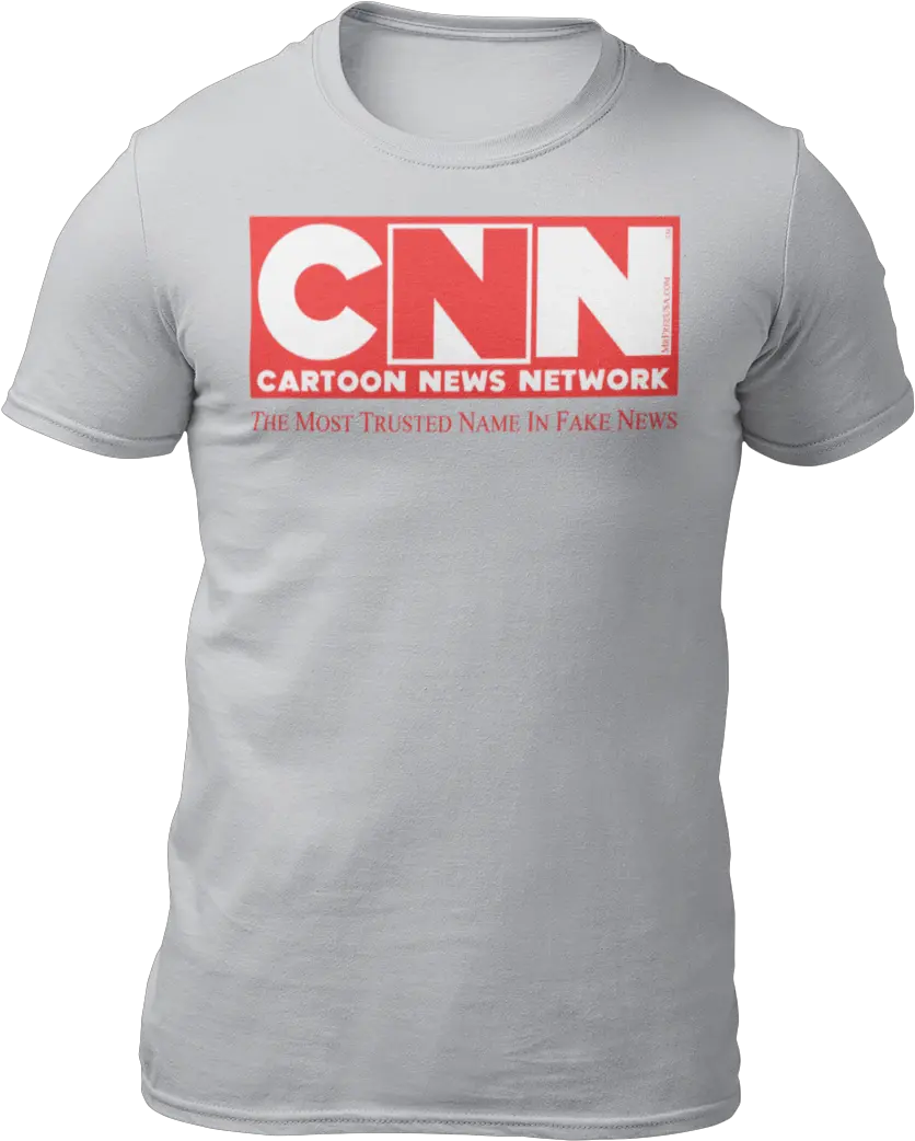  Cnn Cartoon News Network Unisex Short Sleeve Tshirt Unisex Png Cnn Fake News Logo