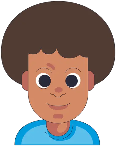  Afro Hair Boy Neutral Face Transparent Png U0026 Svg Vector File Desenho Menino Cabelo Black Afro Png