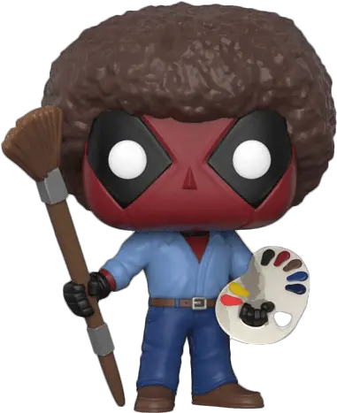  Download Deadpool Bob Ross Bob Ross Deadpool Funko Pop Deadpool Bob Ross Funko Png Deadpool Transparent Background