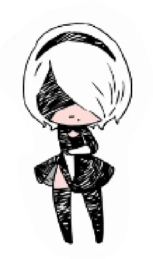  Nier Automata Nier Automata Line Stickers Png Nier Automata Logo