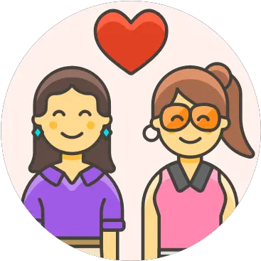  Couple Lesbian Love Icon Lesbian Couple Icon Png Couple Png