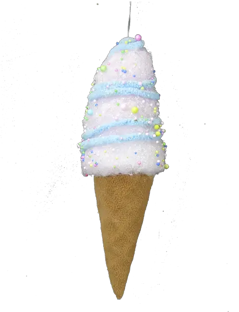  12 Ice Cream Cone Christmas Ornament Pink Blue Png Transparent