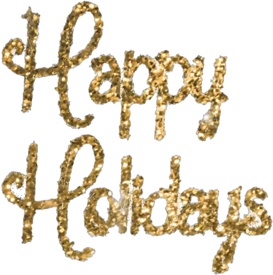  Glitter Happy Holidays Png File Mart Gold Happy Holidays Png Transparent Gold Glitter Background Png