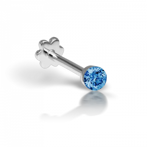  25mm Invisible Set Blue Diamond Threaded Stud Maria Tash Png