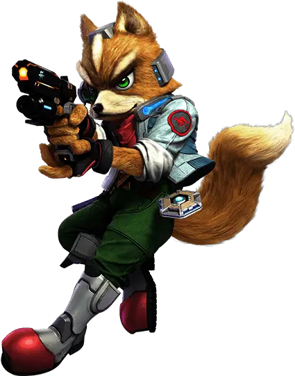  Fox Super Smash Bros Ultimate Unlock Stats Moves Fox From Super Smash Bros Png Star Fox Png