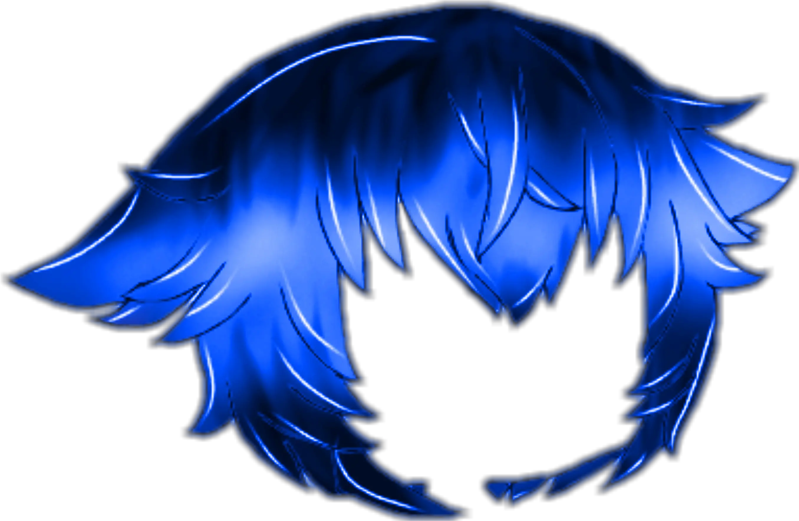  Gacha Gachalife Gachahair Gachalifehair Hair Blue Blueh Gacha Life Hair Boy Png Short Hair Png