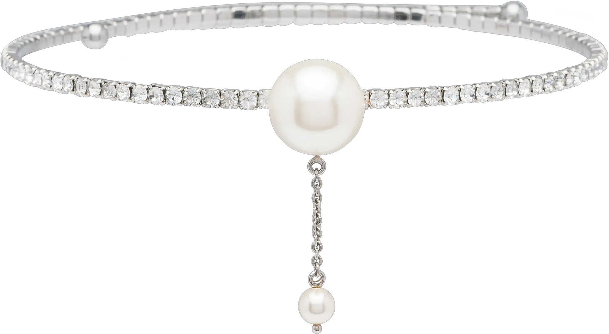  Choker With Crystals And Pendant Miu 5jc3472b3vf0qcd Pearl Png Choker Png