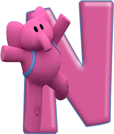  Abecedario De Elly Amiga Pocoyó Oh My Alfabetos Letras De Pocoyo Elly Png Pocoyo Png