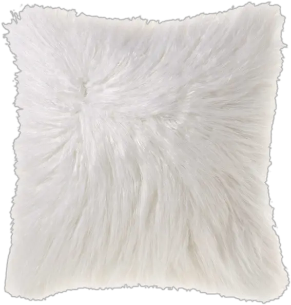  Download White Fur Png Image With Mongolian Faux Fur White Throw Pillow Fur Png