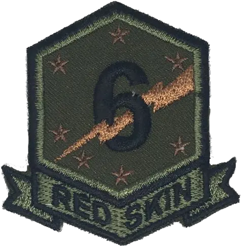  6th Infantry Division U0027red Skinu0027 Needlegrapix Emblem Png Redskin Logo Images