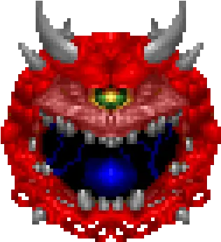  Vgjunk The Demons Of Doom Classic Doom Cacodemon Png Doom 2 Icon