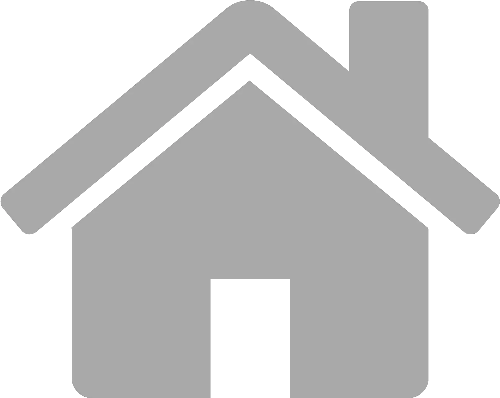  Cropped Home Icon Grey Png Casa Png